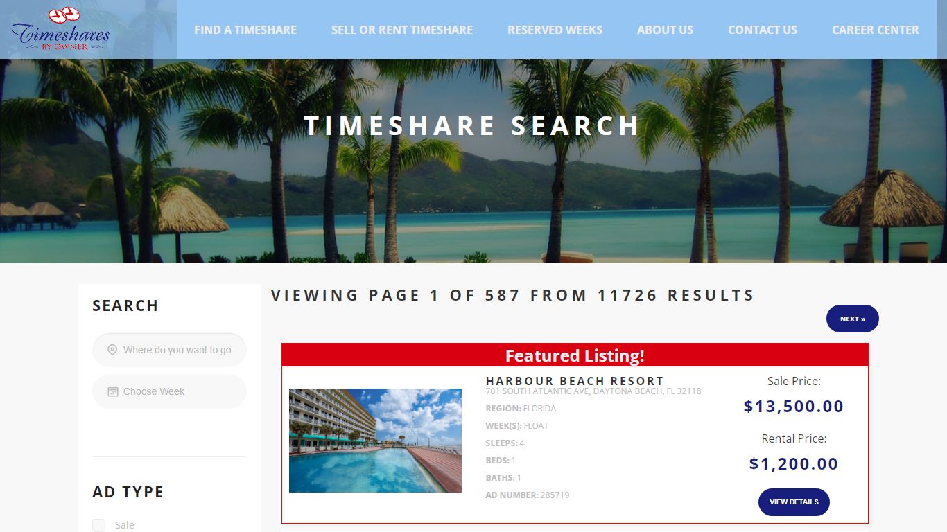 Search - Timeshares By Owner