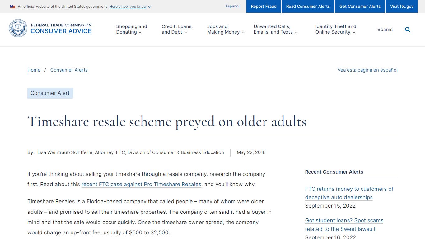Timeshare resale scheme preyed on older adults | Consumer Advice